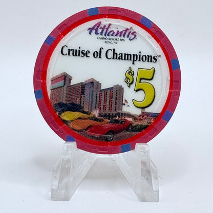 Atlantis Reno Nevada 2008 'Hot August Night, Cruise Of Champions' LE $5 Casino Chip E8854