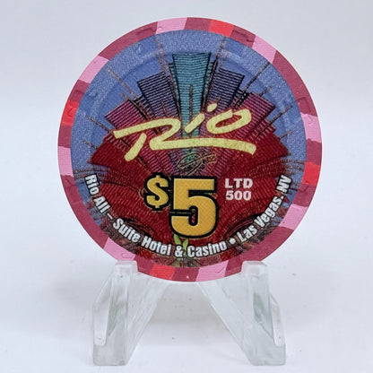 Rio Las Vegas Nevada 2004 'Partridge In A Pear Tree' Series 17 LE $5 Casino Chip E4065