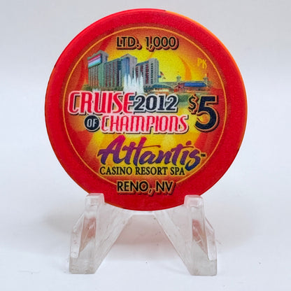 Atlantis Reno Nevada 2012 'Hot August Nights' LE $5 Casino Chip D0792