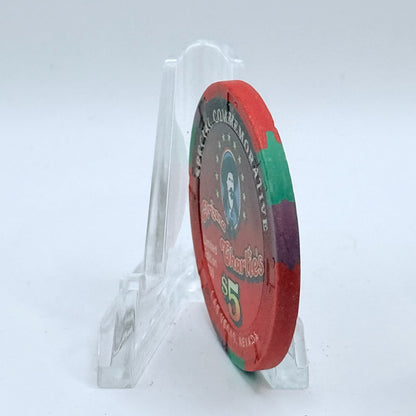 Arizona Charlie's Decatur (West) Las Vegas Nevada 1997 '9th Anniversary (Tom Horn Cowboys)' LE $5 Casino Chip V2004