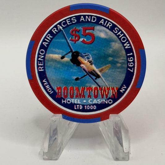 Boomtown 1997 'Reno Air Races And Air Show' LE $5 Casino Chip N9373