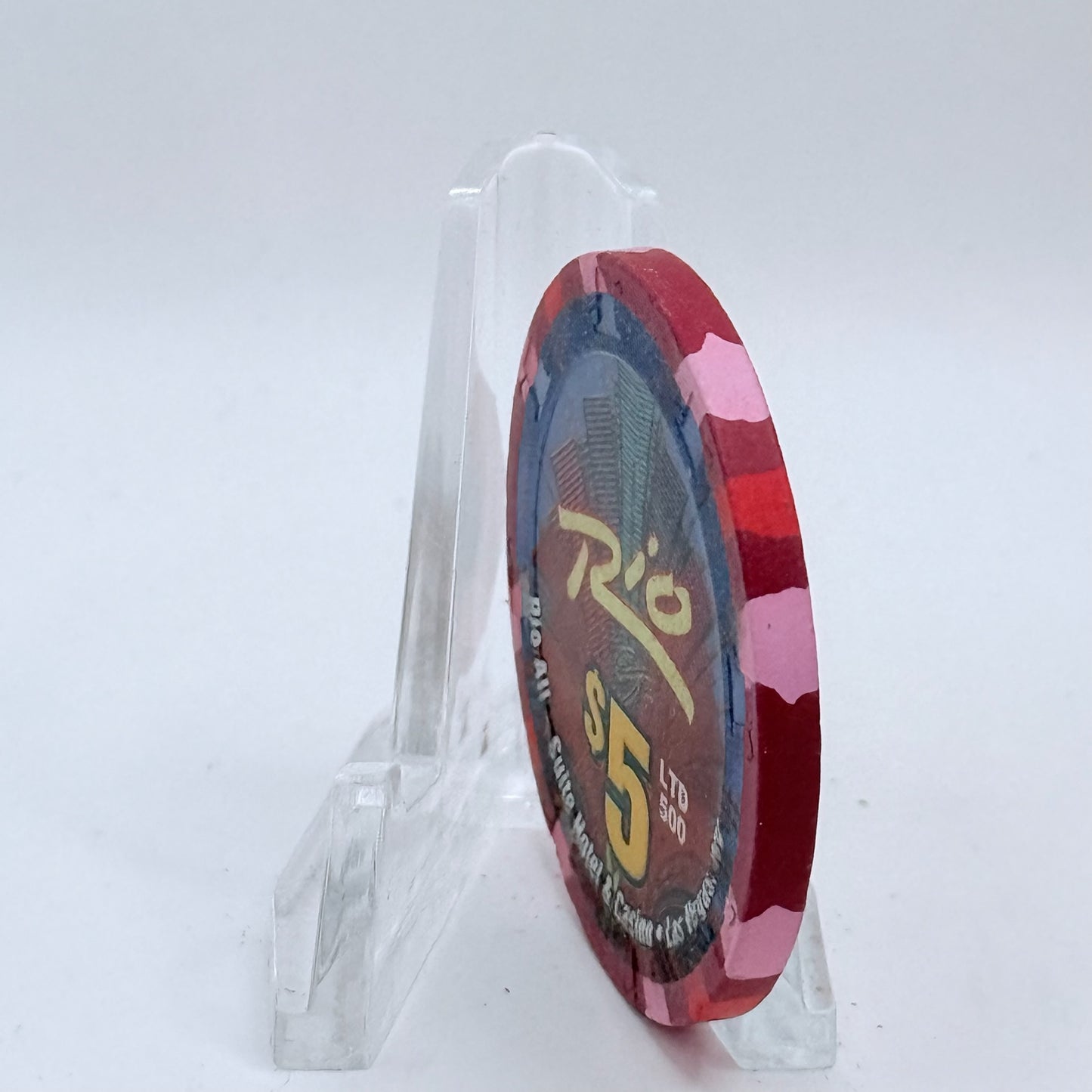Rio Las Vegas Nevada 2004 'Four Calling Birds' Series 17 LE $5 Casino Chip E4055