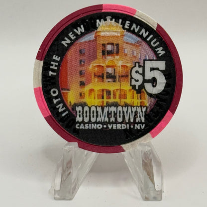 Boomtown 1999 'Into The New Millennium' LE $5 Casino Chip V3742