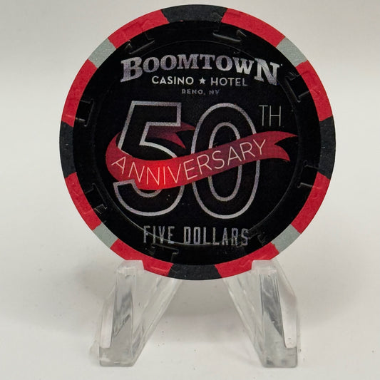 Boomtown 2014 '50th Anniversary' LE $5 Casino Chip D1816