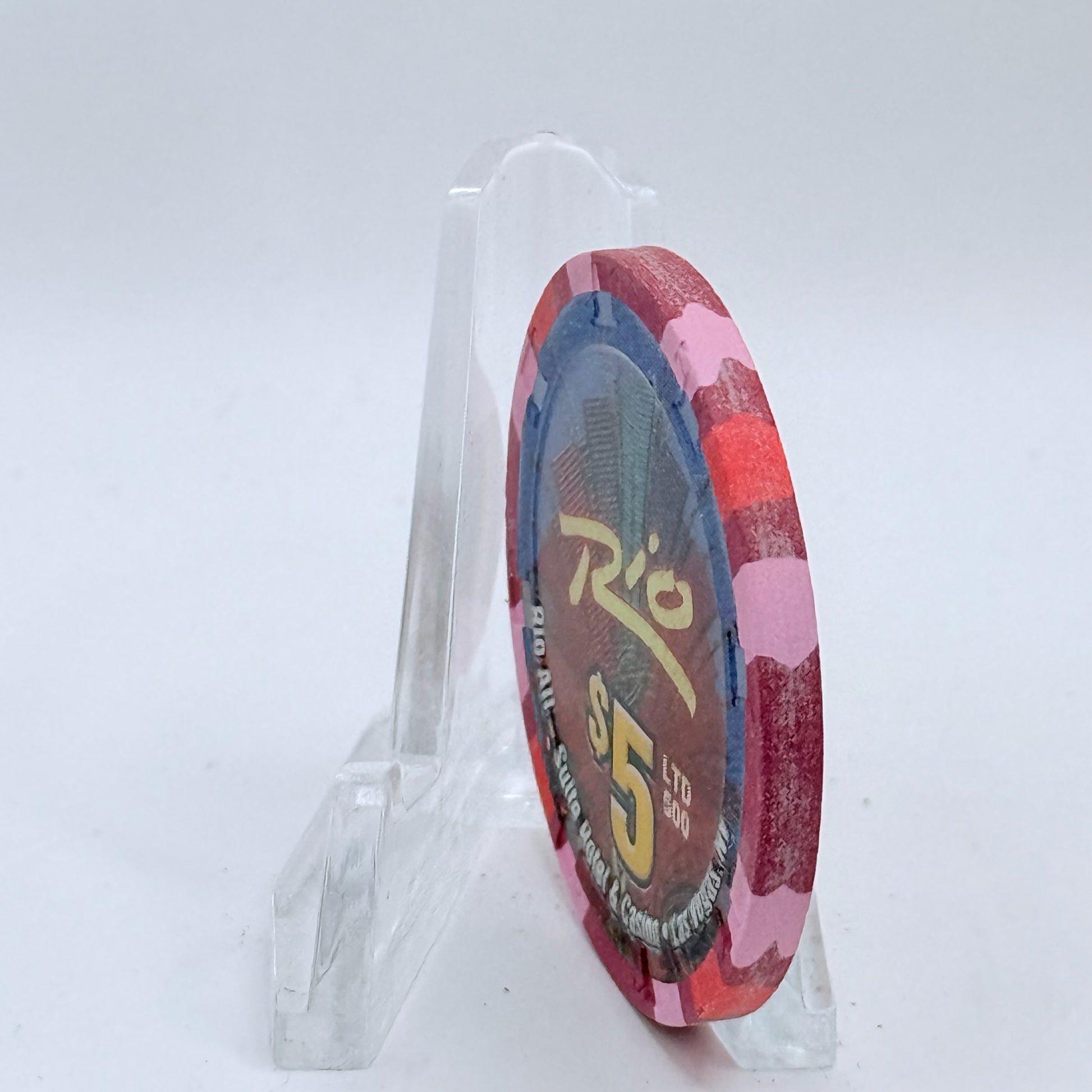 Rio Las Vegas Nevada 2004 'Nine Ladies Dancing' Series 17 LE $5 Casino Chip E4056