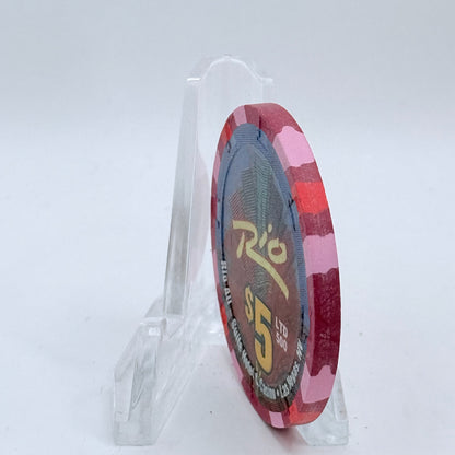 Rio Las Vegas Nevada 2004 'Ten Lords A Leaping' Series 17 LE $5 Casino Chip E4060