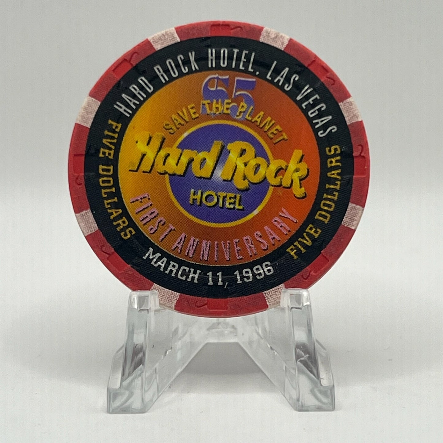 Hard Rock - Las Vegas Las Vegas NV 03 LE $5 Chip N8488