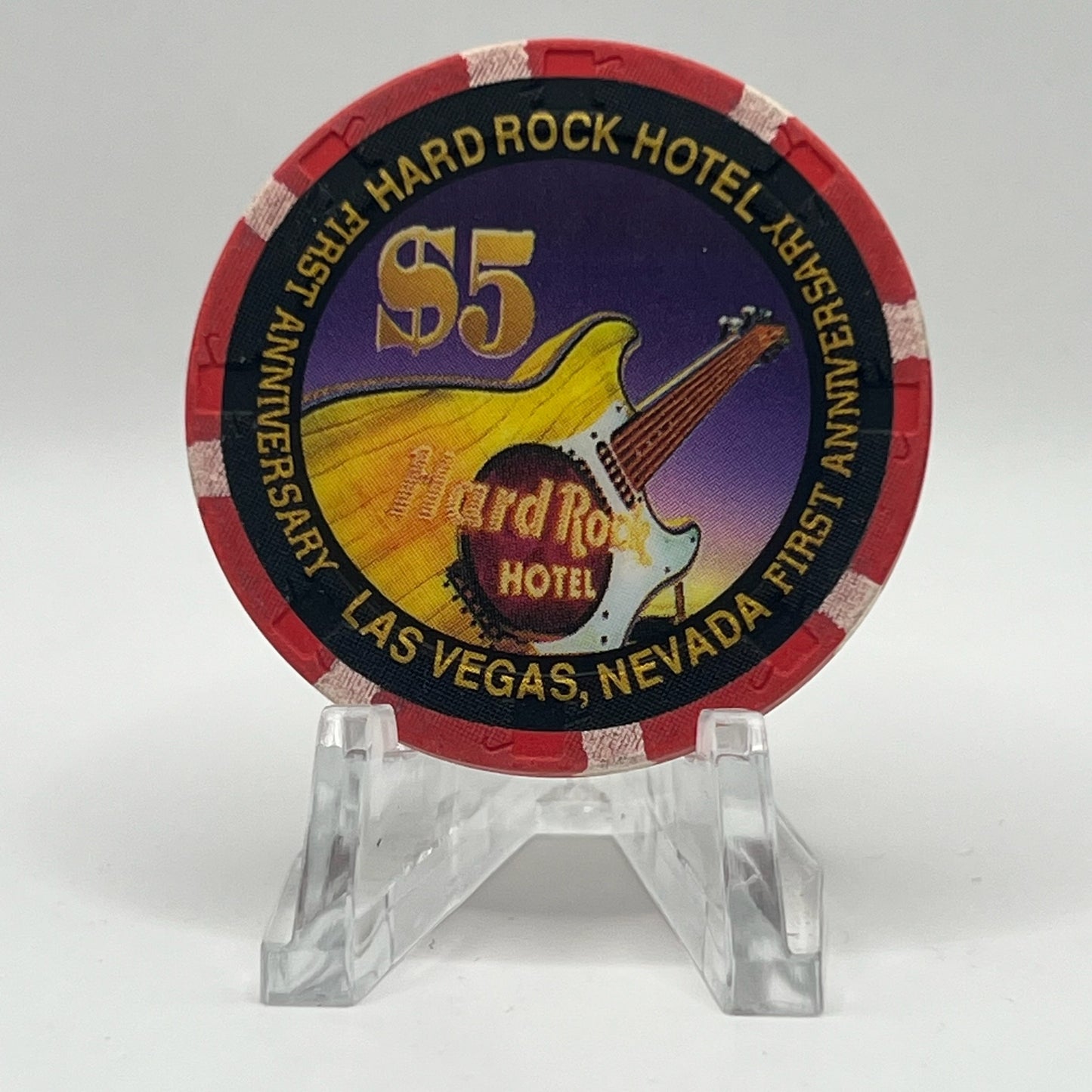 Hard Rock - Las Vegas Las Vegas NV 03 LE $5 Chip N8488
