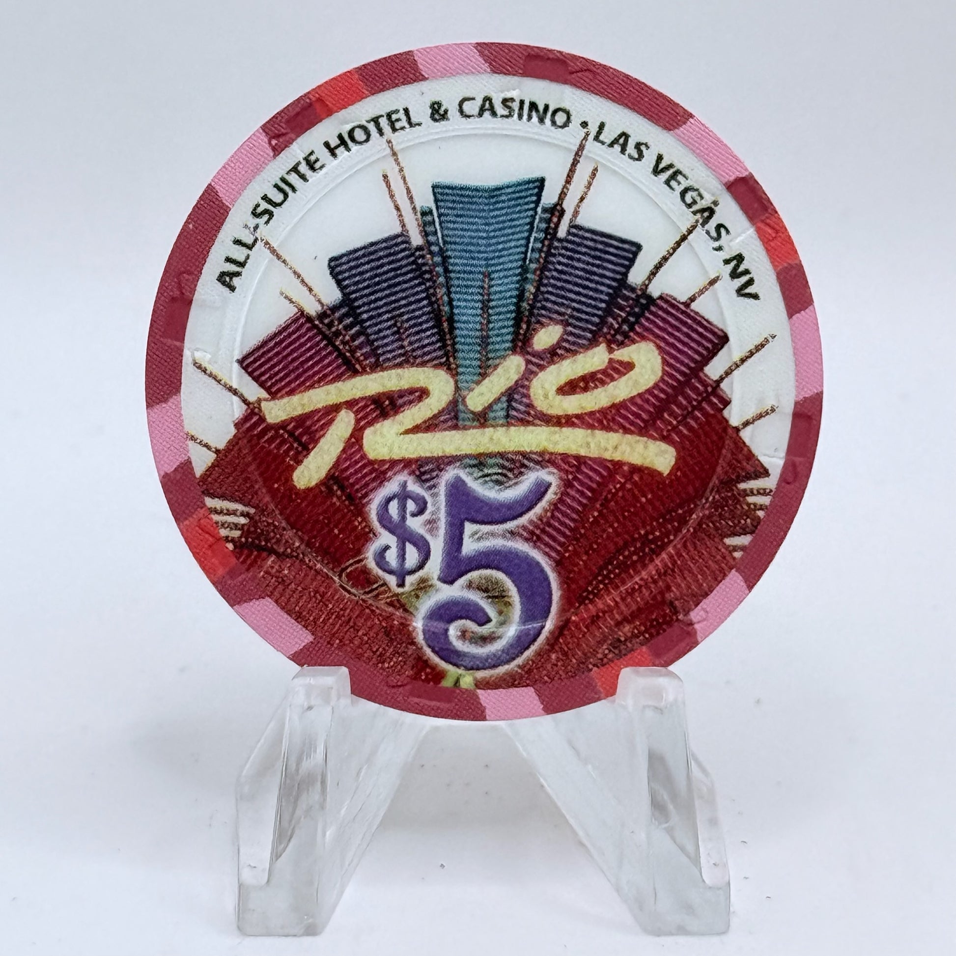 Rio Las Vegas Nevada 2003 'Miss Rio Contest' LE $5 Casino Chip E2295