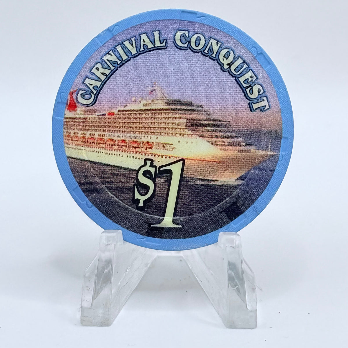 Carnival Conquest Casino Tahiti 2002 $1 Casino Chip