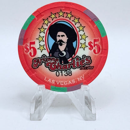 Arizona Charlie's Decatur (West) Las Vegas Nevada 2013 '25th Anniversary' LE $5 Casino Chip D1126