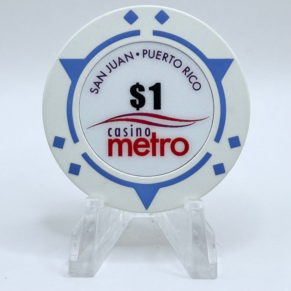 Casino Metro (Sheraton Convention Center Hotel) San Juan Puerto Rico 2009 $1 Casino Chip