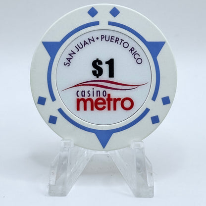 Casino Metro (Sheraton Convention Center Hotel) San Juan Puerto Rico 2009 $1 Casino Chip