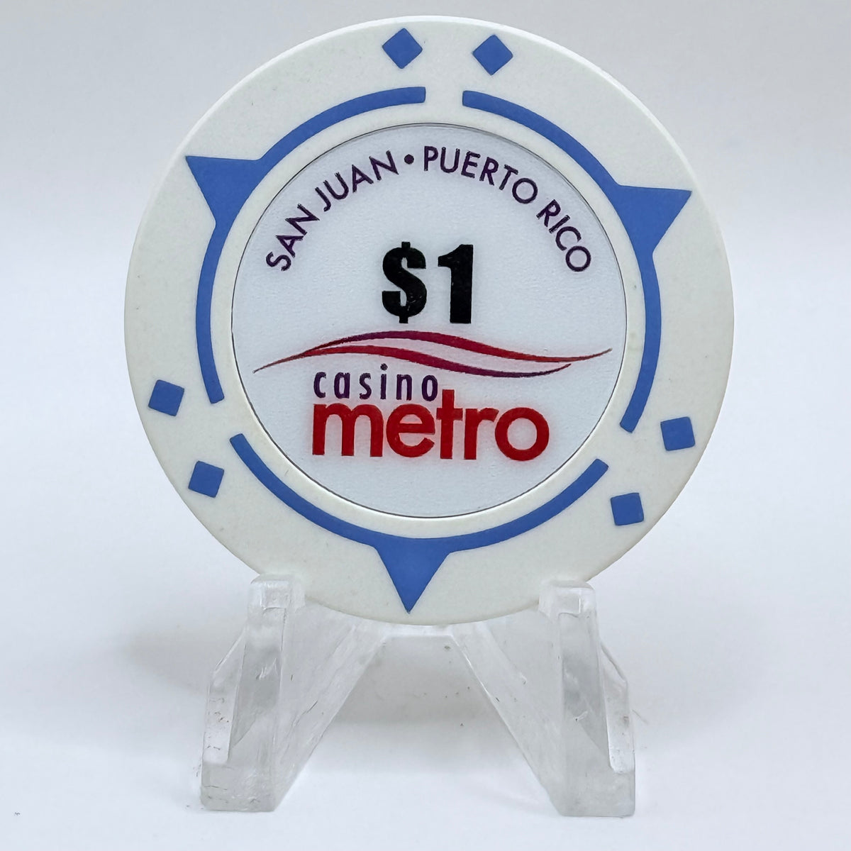 Casino Metro (Sheraton Convention Center Hotel) San Juan Puerto Rico 2009 $1 Casino Chip