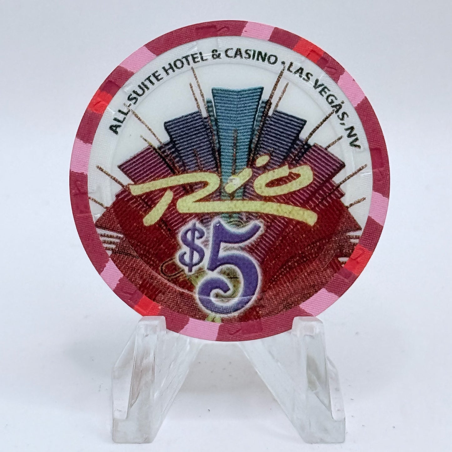 Rio Las Vegas Nevada 2005 'Girls of Summer' LE $5 Casino Chip E5490