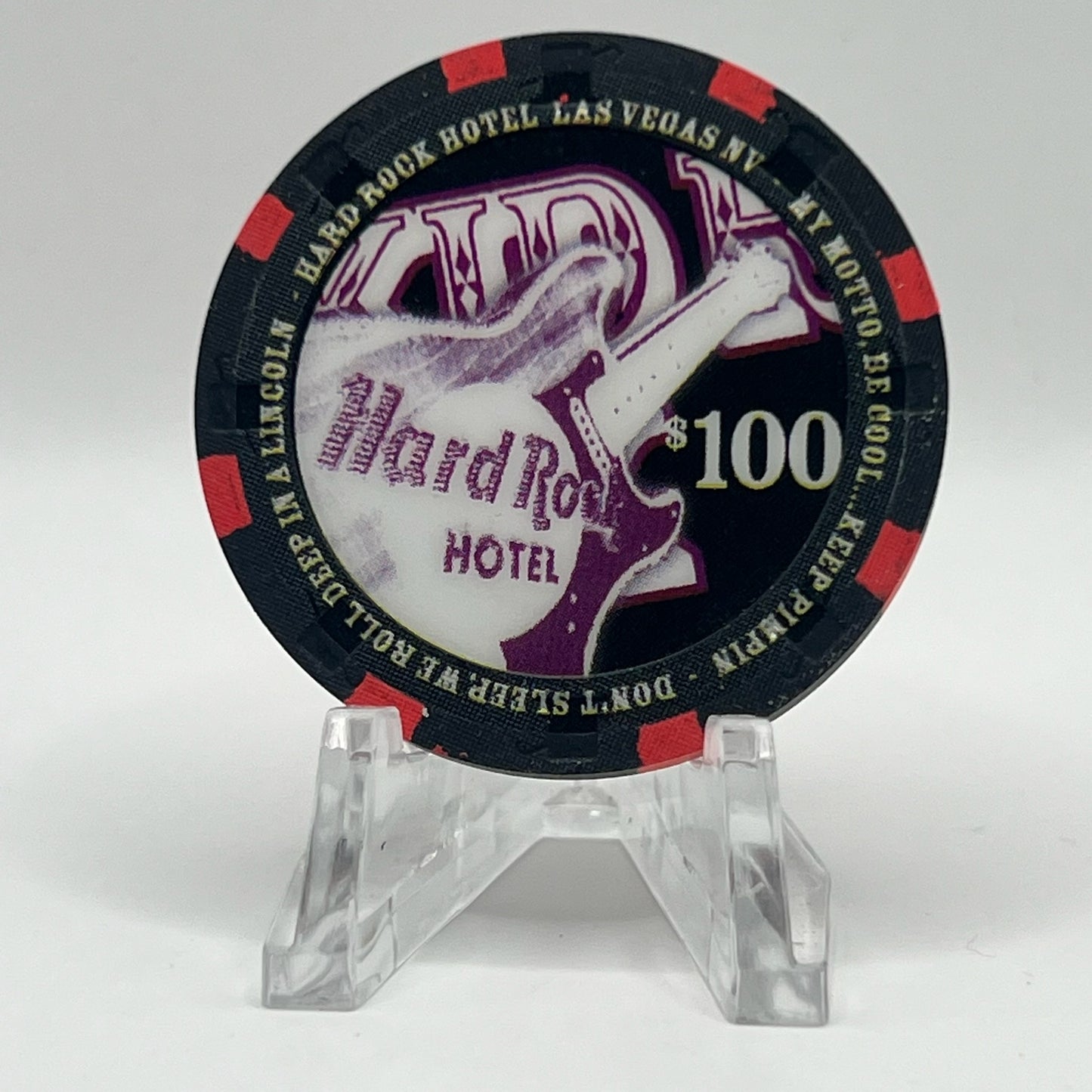 Hard Rock - Las Vegas Las Vegas NV 2004 LE $100 Chip E3995