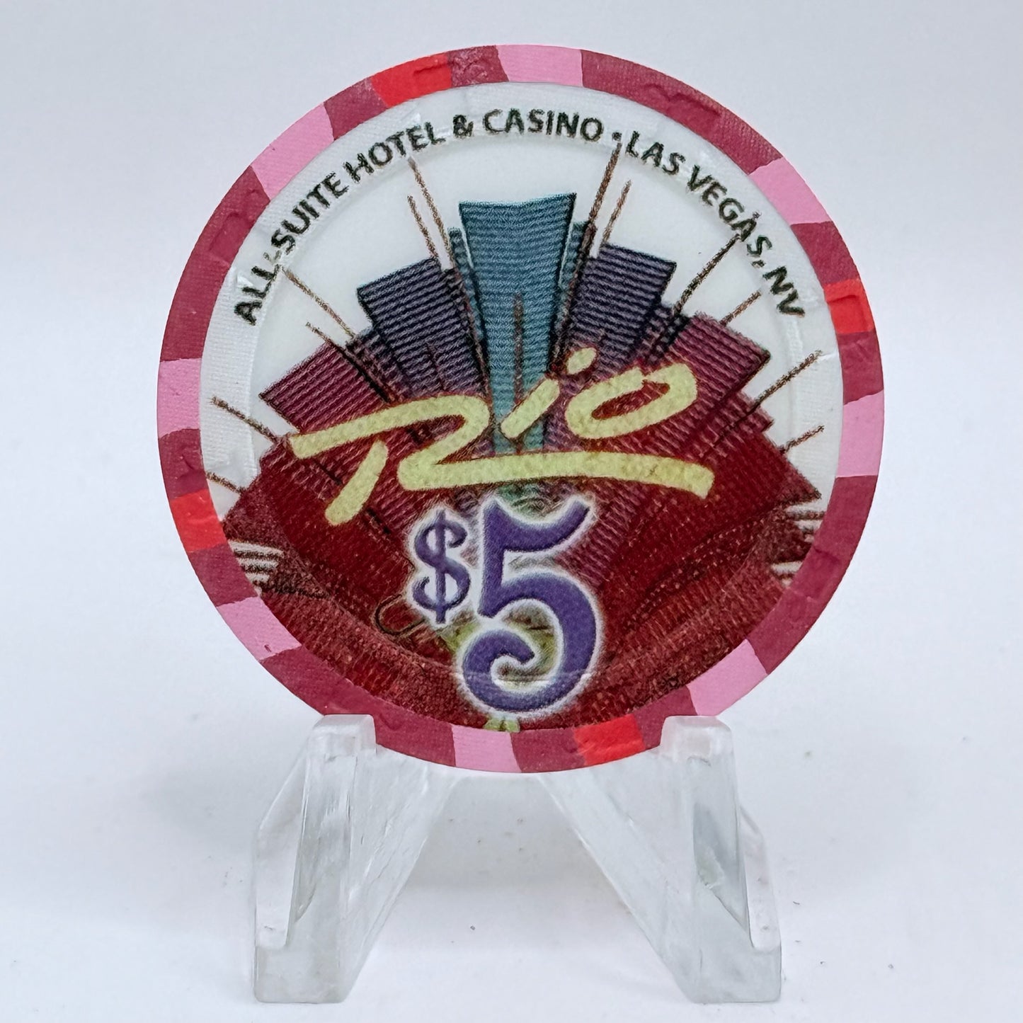 Rio Las Vegas Nevada 2005 'Girls of Summer' LE $5 Casino Chip E5490