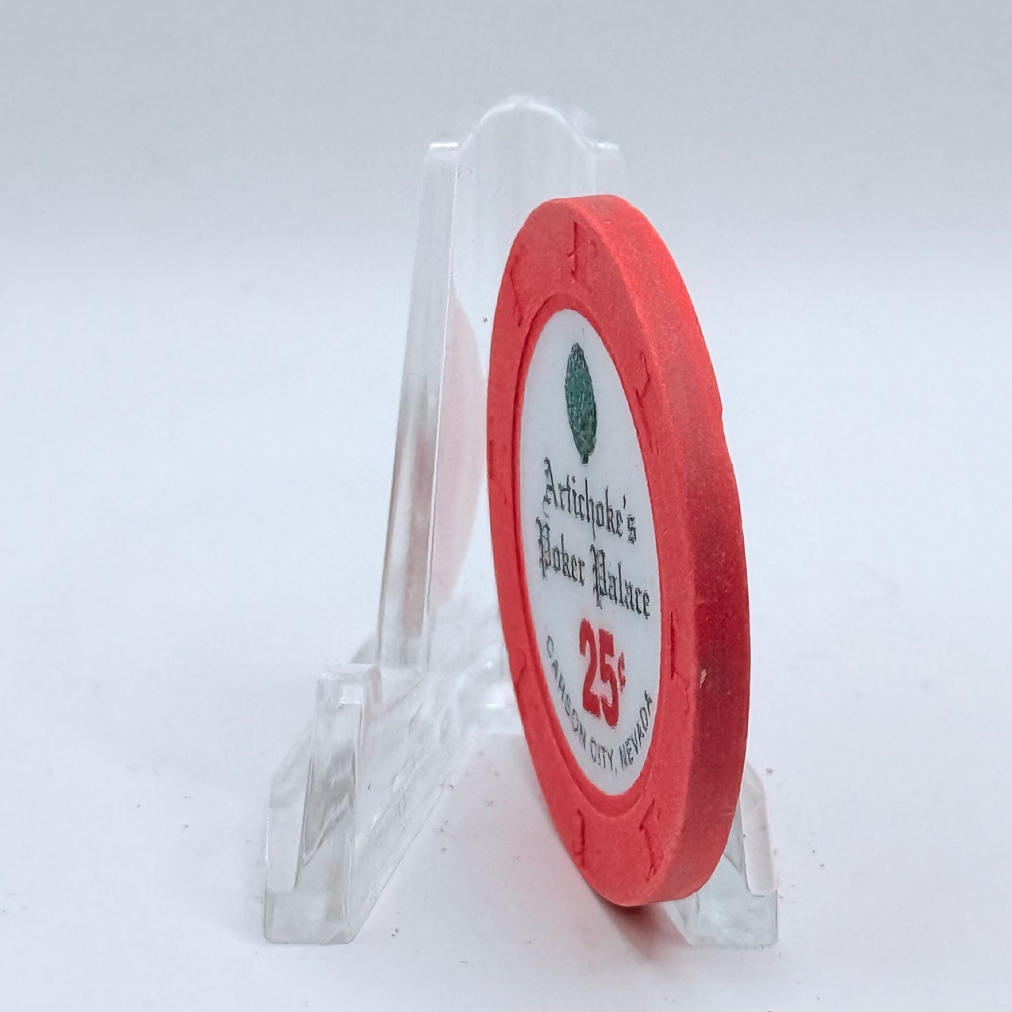 Artichoke's Poker Palace Carson City Nevada 1997 $0.25 Casino Chip V2016