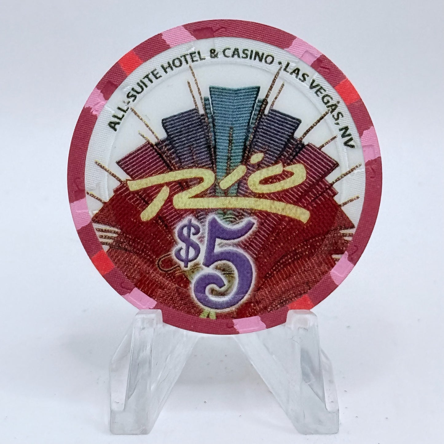 Rio Las Vegas Nevada 2005 'Mothers Day' LE $5 Casino Chip E4627