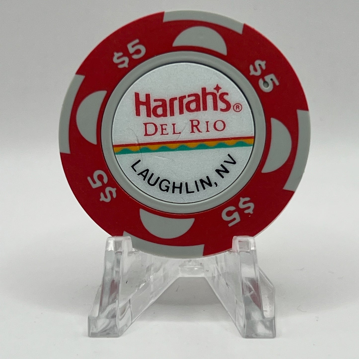 Harrah's Del Rio Laughlin Nevada 1988 $5 Casino Chip N3417