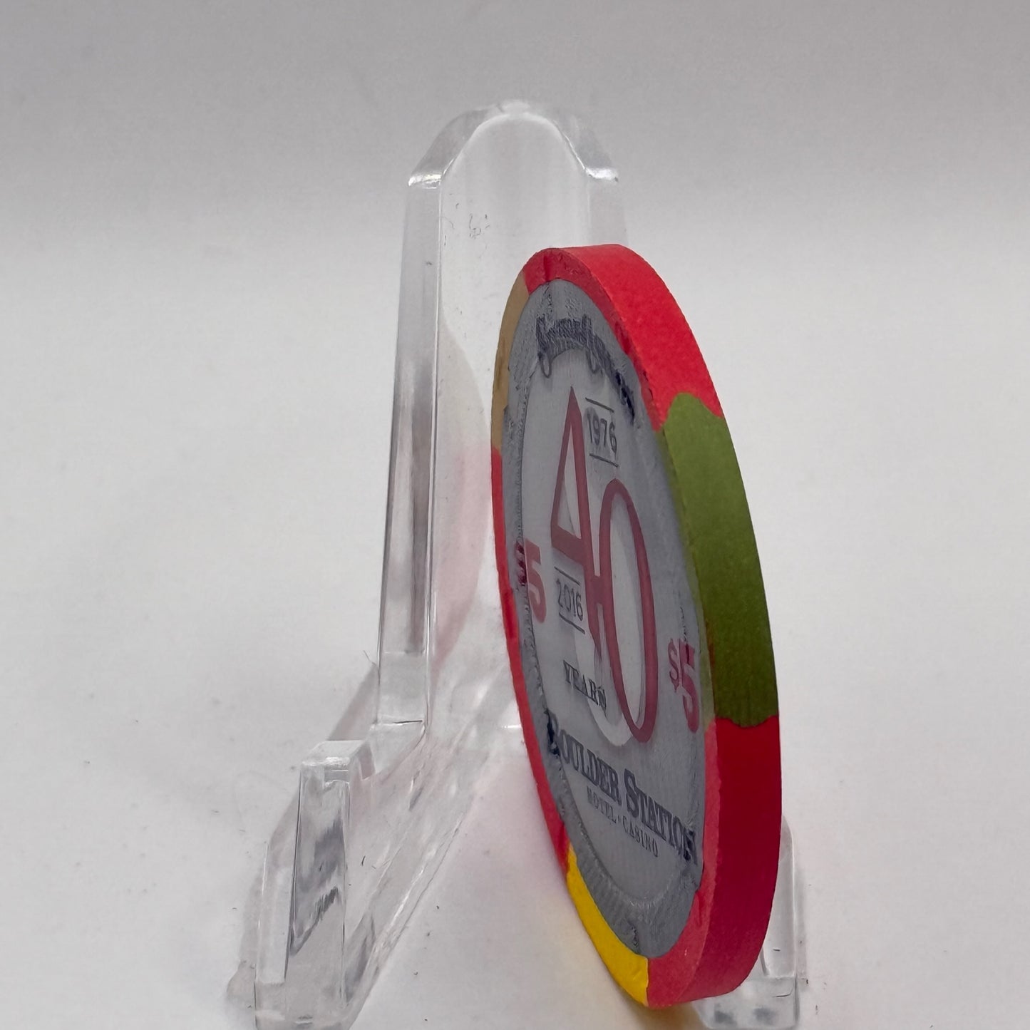 Boulder Station Las Vegas Nevada 2016 'Station Casinos 40th Anniversary' LE Casino Chip