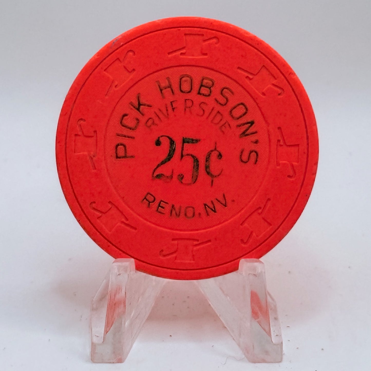 Pick Hobson's Riverside Hotel Reno Nevada 1978 $0.25 Casino Chip N3095