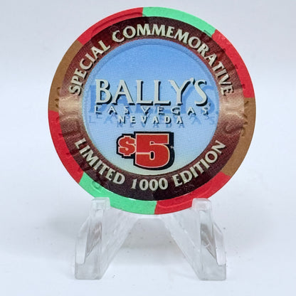 Bally's Las Vegas Nevada 1997 'United States Air Force 50th Anniversary' LE $5 Casino Chip N9293