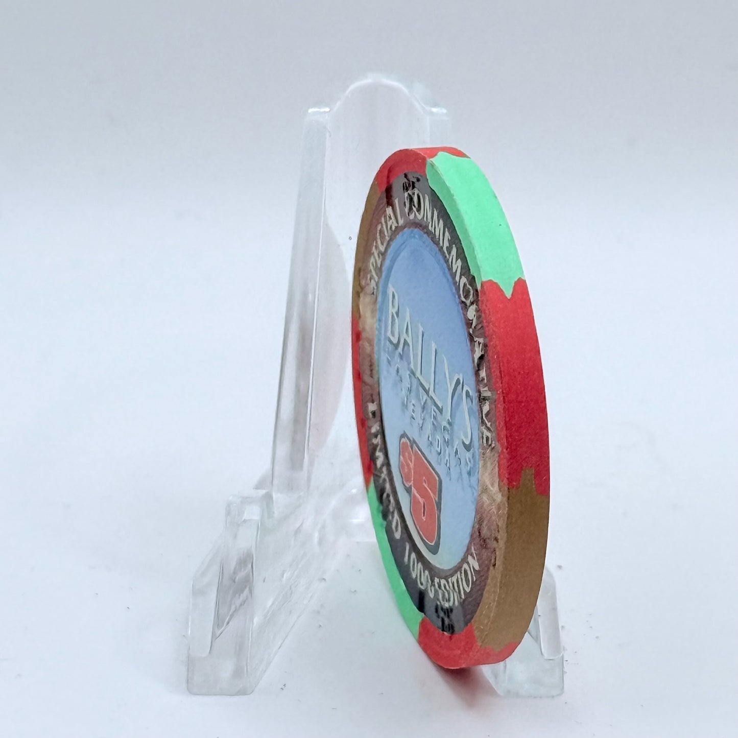 Bally's Las Vegas Nevada 1997 'United States Air Force 50th Anniversary' LE $5 Casino Chip N9293