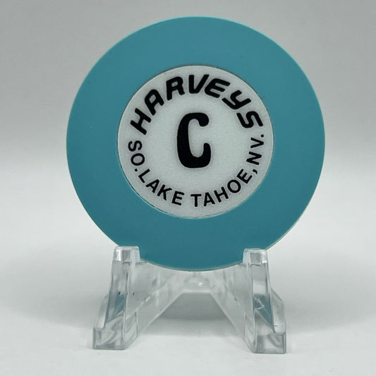 Harvey's (Wagon Wheel) Lake Tahoe Nevada 1990s Series 1003 Roulette Casino Chip V2746.lbl