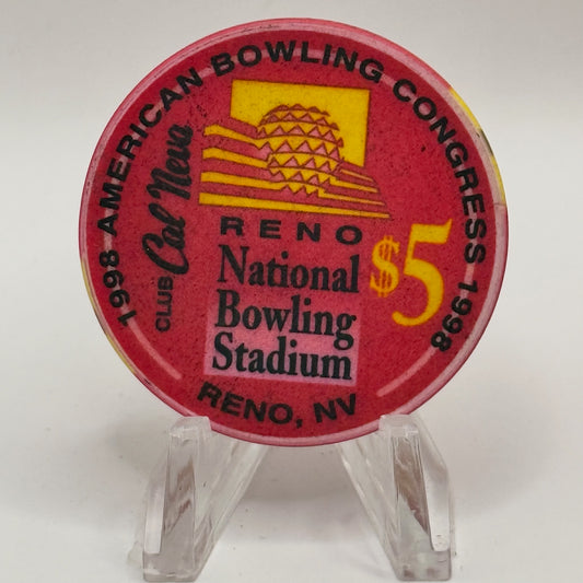 Club Cal-Neva Reno Nevada 1998 'Abc Collectors Series' LE $5 Casino Chip N9498