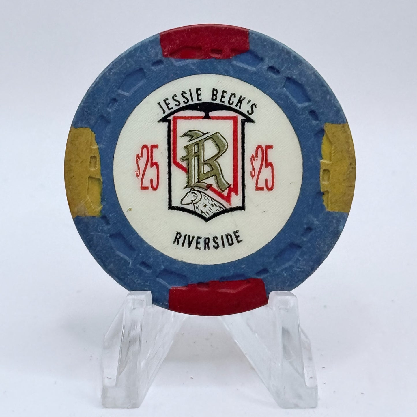 Jessie Beck's Riverside Hotel Reno Nevada 1971 $25 Casino Chip N7325
