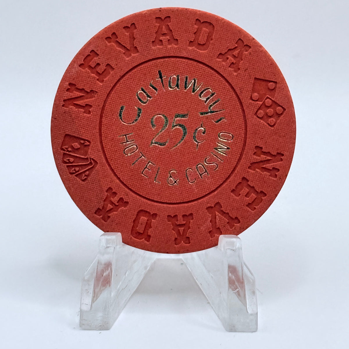 Castaways Las Vegas Nevada 1969 $0.25 Casino Chip N1449