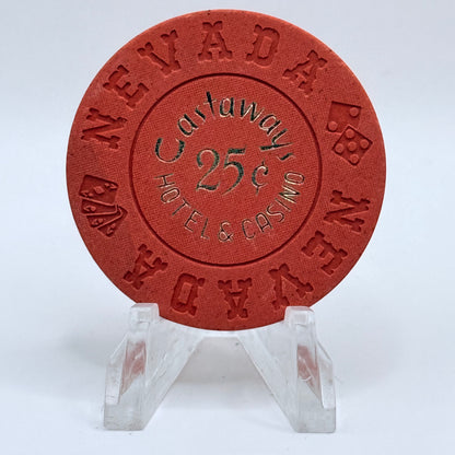Castaways Las Vegas Nevada 1969 $0.25 Casino Chip N1449