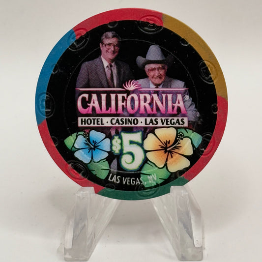 California Hotel Las Vegas Nevada 2015 '40 Years Of Boyd Style' LE $5 Casino Chip D2081