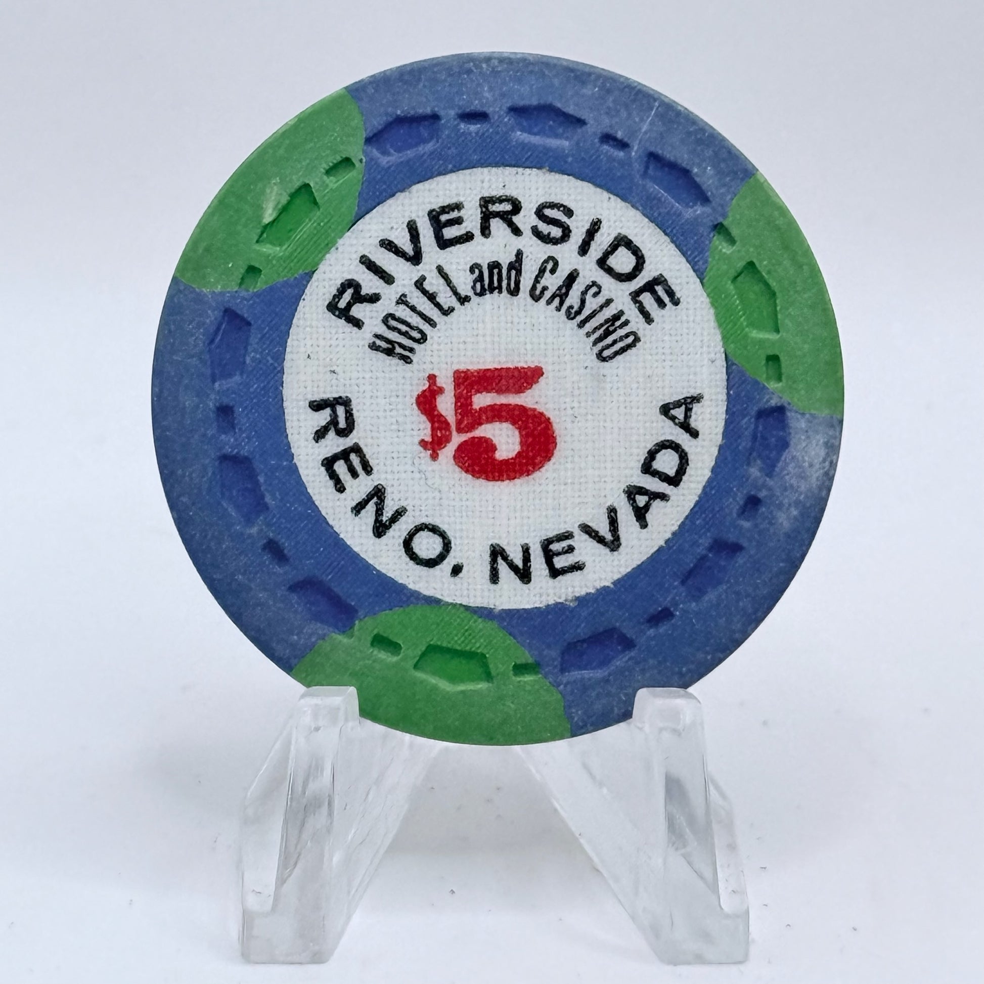 Riverside Hotel Reno Nevada 1960s $5 Casino Chip N5485