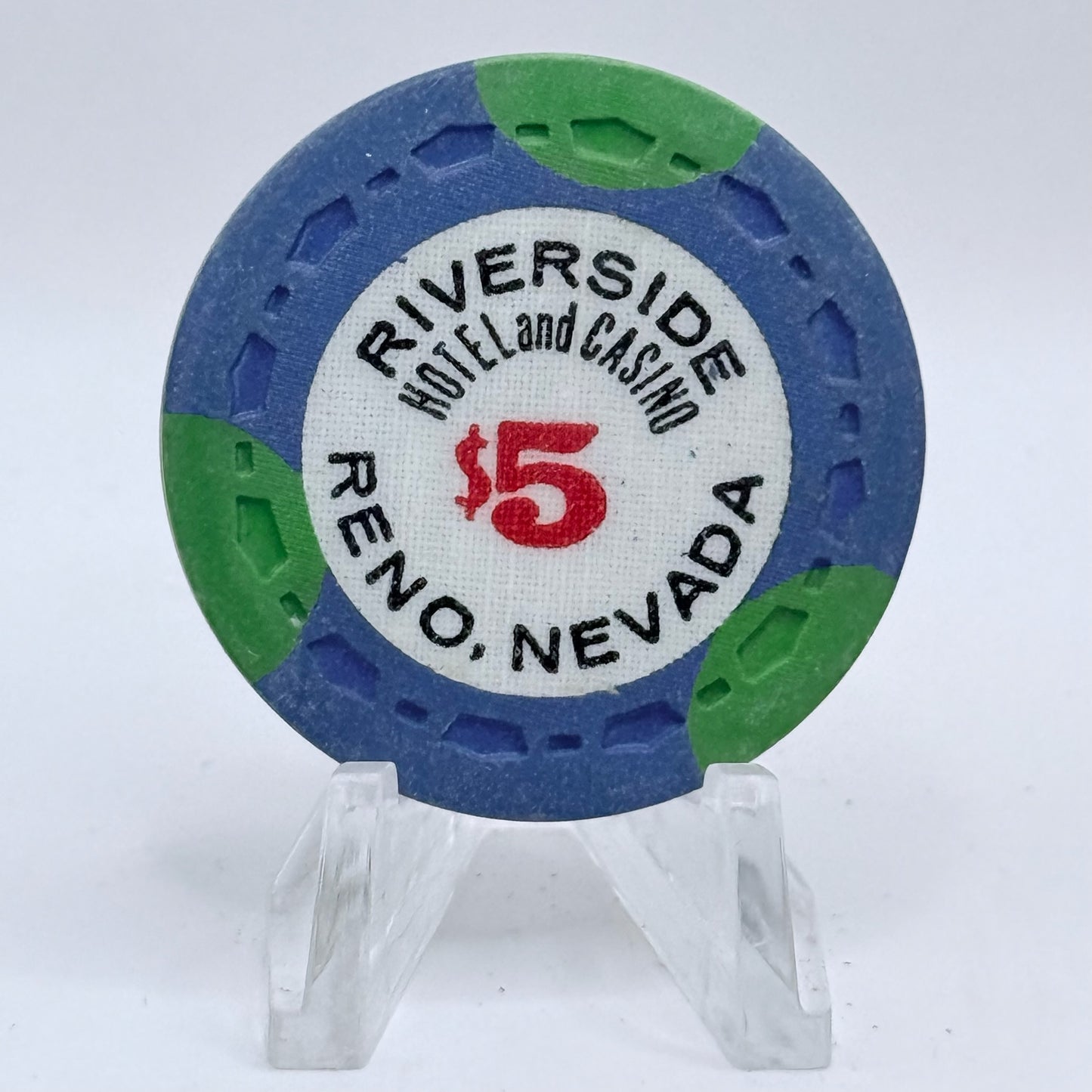Riverside Hotel Reno Nevada 1960s $5 Casino Chip N5485