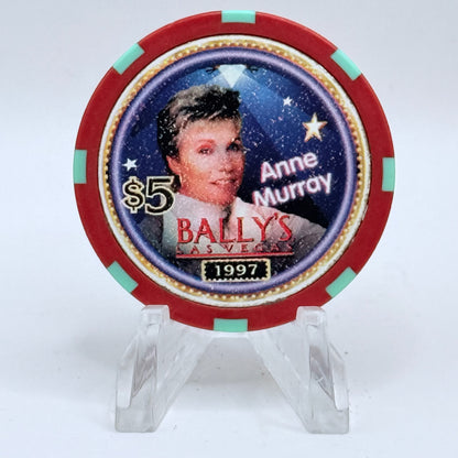 Bally's Las Vegas Nevada 1997 'Ann Murray' LE $5 Casino Chip N9285