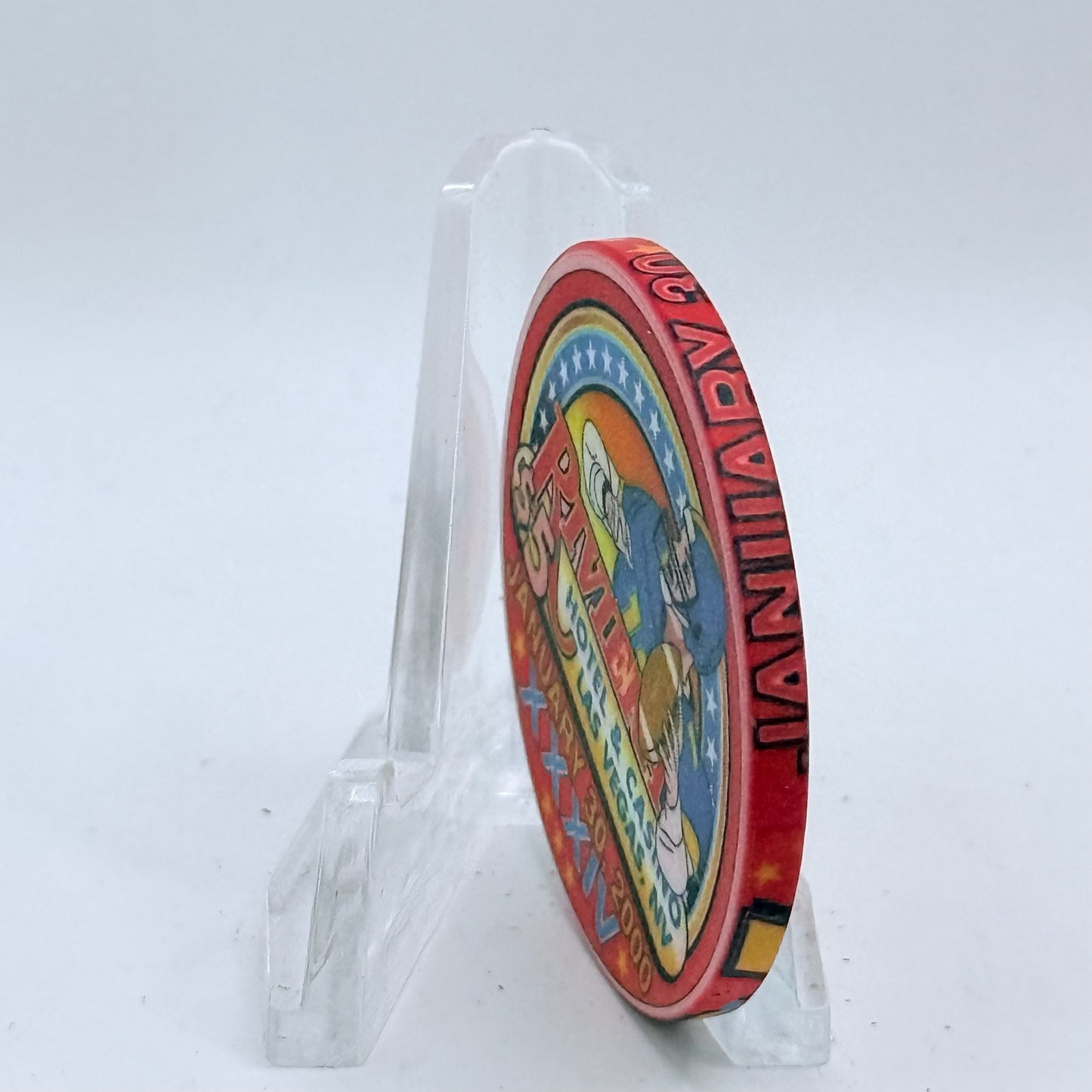 Riviera Las Vegas Nevada 2000 'Superbowl XXXIV' LE $5 Casino Chip V5397