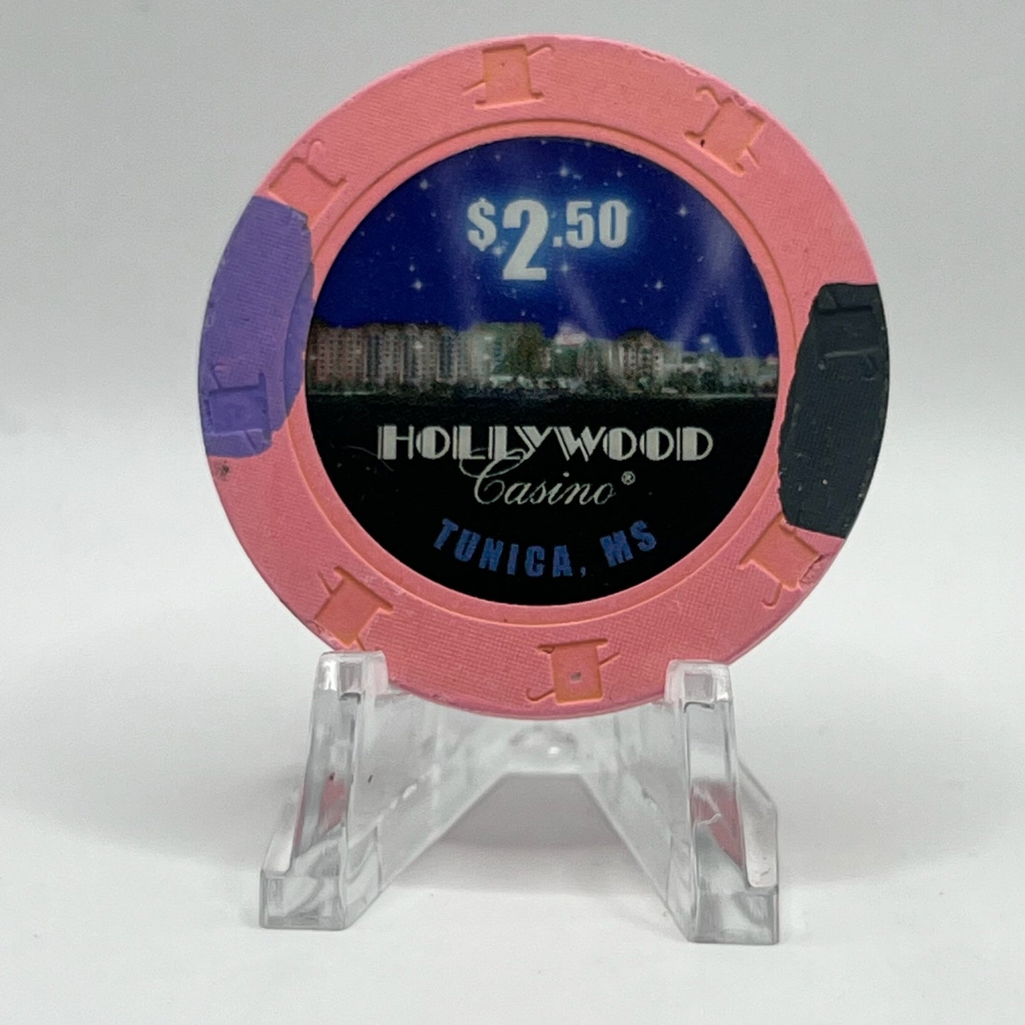 Hollywood Casino Tunica Mississippi 2008 $2.50 Casino Chip