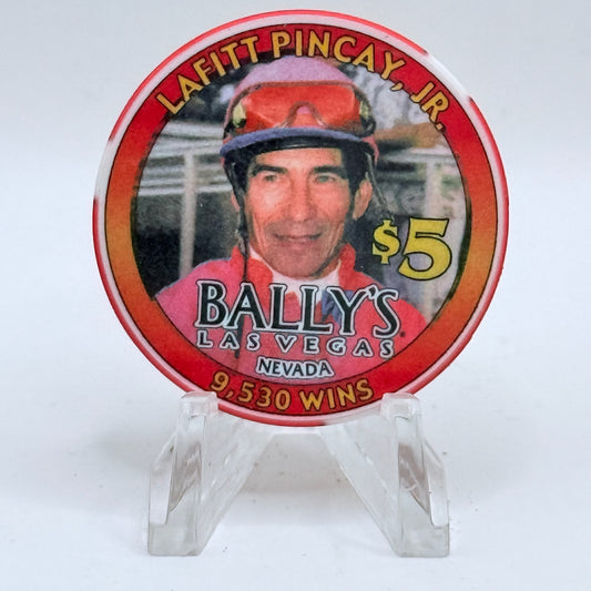 Bally's Las Vegas Nevada 2004 'Lafitt Pincay, Jr.' LE $5 Casino Chip E0044
