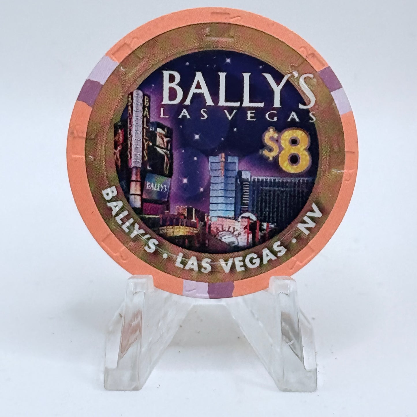 Bally's Las Vegas Nevada 2010 'Year Of The Tiger' LE $8 Casino Chip E9500