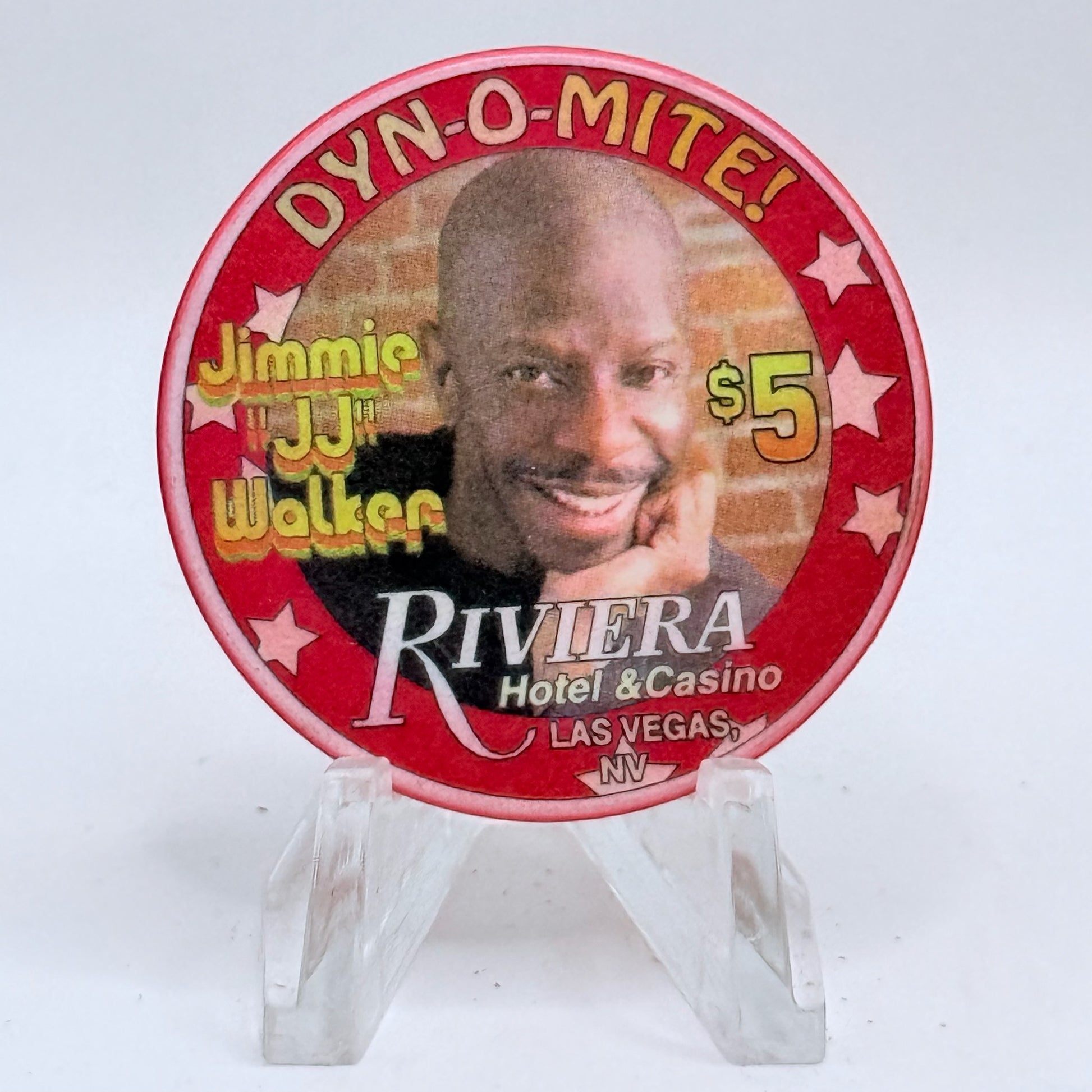 Riviera Las Vegas Nevada 1999 'Jimmy Jj Walker' LE $5 Casino Chip V5399