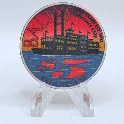 Bally's Reno Nevada 1992 'New Years Steamboat' LE $5 Casino Chip N6039