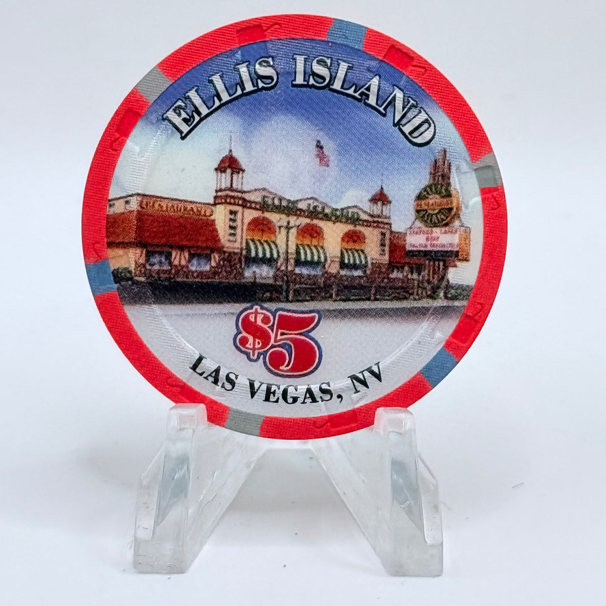 Ellis Island Las Vegas Nevada 2000s 'Happy Easter' LE $5 Casino Chip D0595