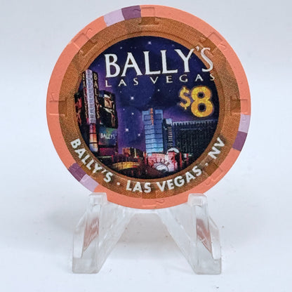 Bally's Las Vegas Nevada 2012 'Year Of The Dragon' LE $8 Casino Chip D0391