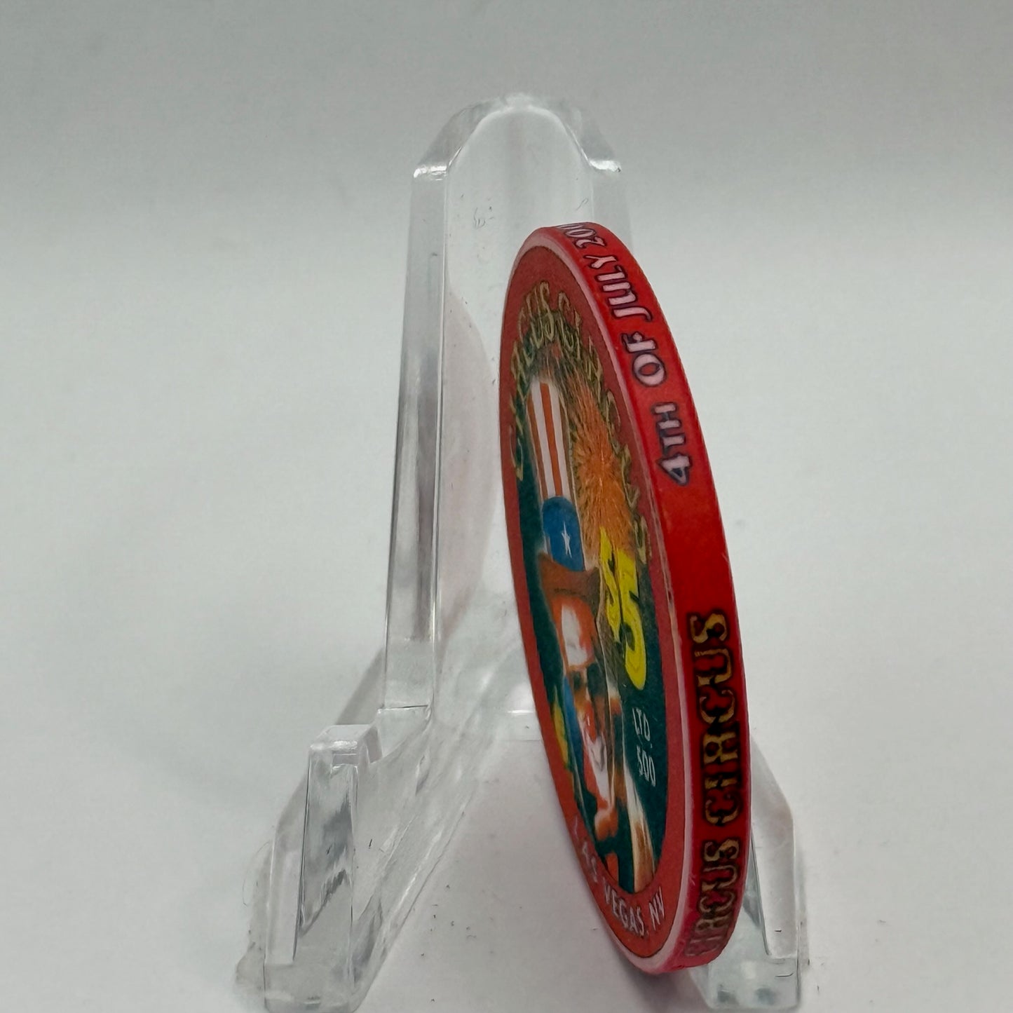 Circus Circus Las Vegas Nevada 2000 '4th Of July' LE $5 Casino Chip V6522
