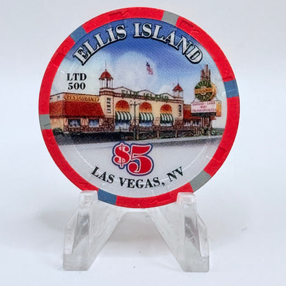 Ellis Island Las Vegas Nevada 2008 'Super Bowl XLII - Big Game Day' LE $5 Casino Chip E5067