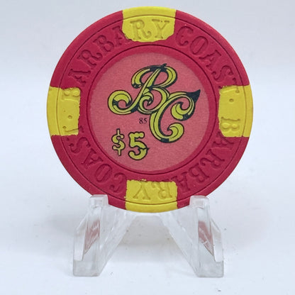 Barbary Coast Las Vegas Nevada 1985 $5 Casino Chip N7984