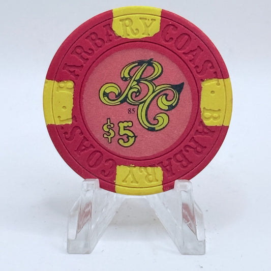 Barbary Coast Las Vegas Nevada 1985 $5 Casino Chip N7984