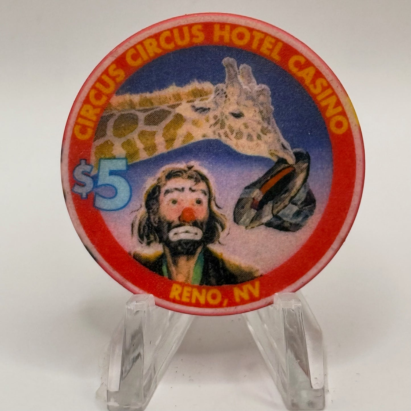 Circus Circus Reno Nevada 1998 LE $5 Casino Chip N9488
